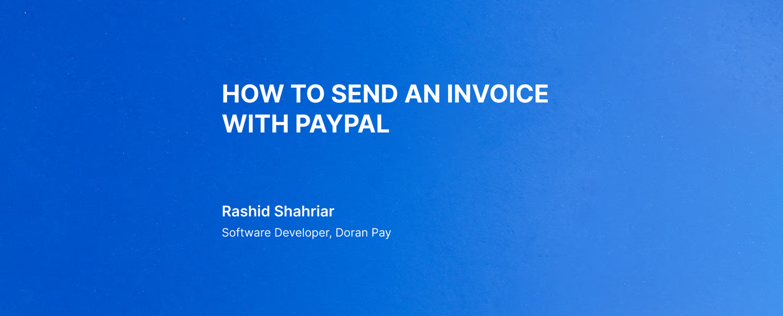 How to Send an Invoice with PayPal